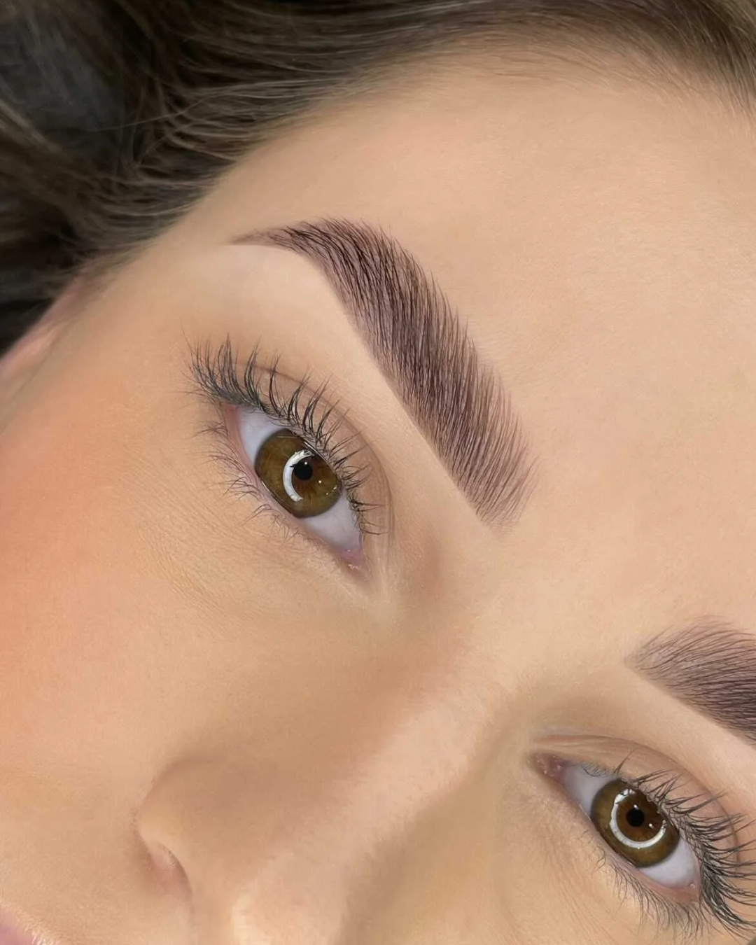 professional brow lamination treatment at Volumabeauty studio in Indiana